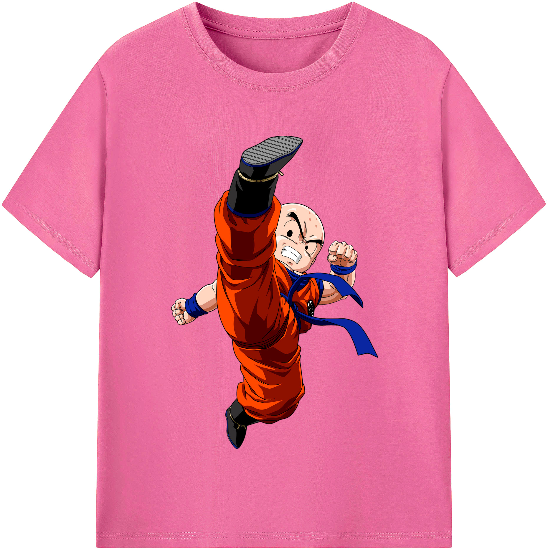 （画像用） ドラゴンボール クリリン DRAGON BALL krillin レディースカジュアルプリントTシャツ（綿100％）